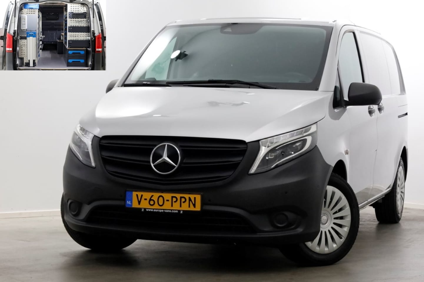 Mercedes-Benz Vito - 114 CDI 136pk Compact 9G Automaat 2x Schuifdeur/LED/Camera/Inrichting 09-2022 - AutoWereld.nl
