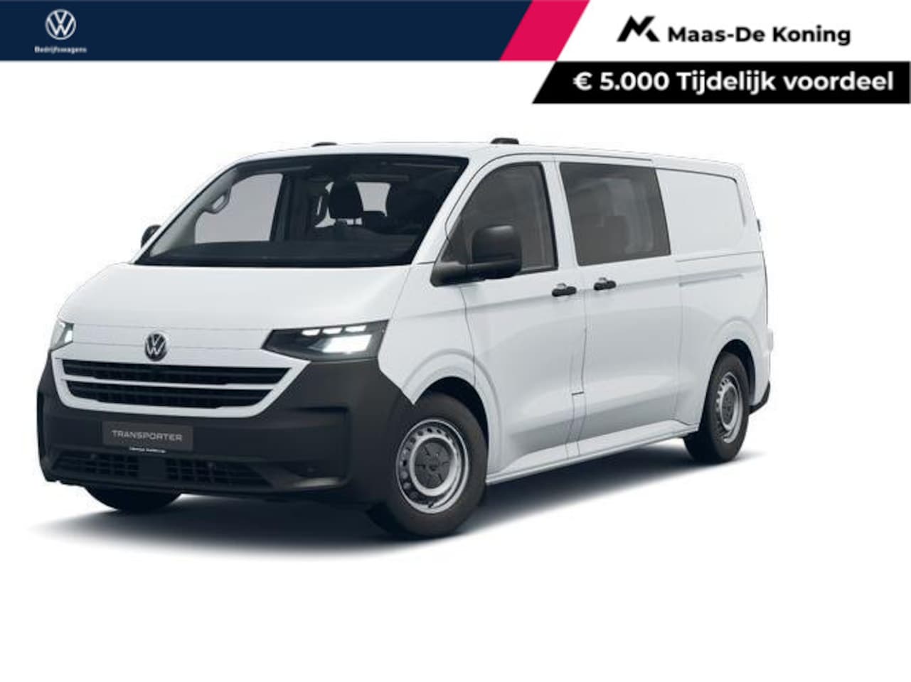 Volkswagen e-Transporter - Bedrijfswagens Dubbele Cabine 71kWh 218pk L2 740352 - AutoWereld.nl