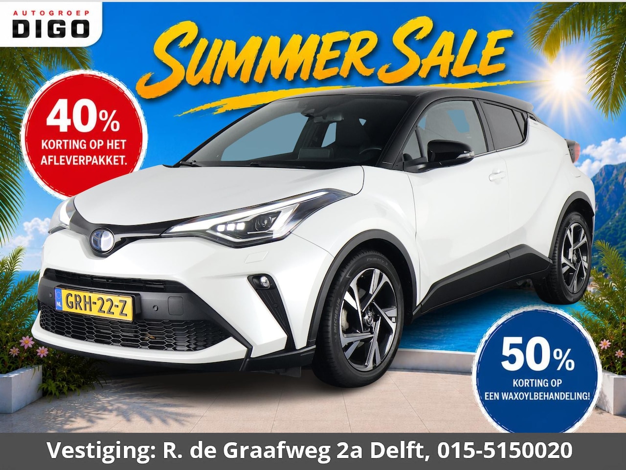 Toyota C-HR - 1.8 Hybrid Dynamic Bi-Tone | Stoelverwarming | Apple Carplay & AndroidAUTO | - AutoWereld.nl