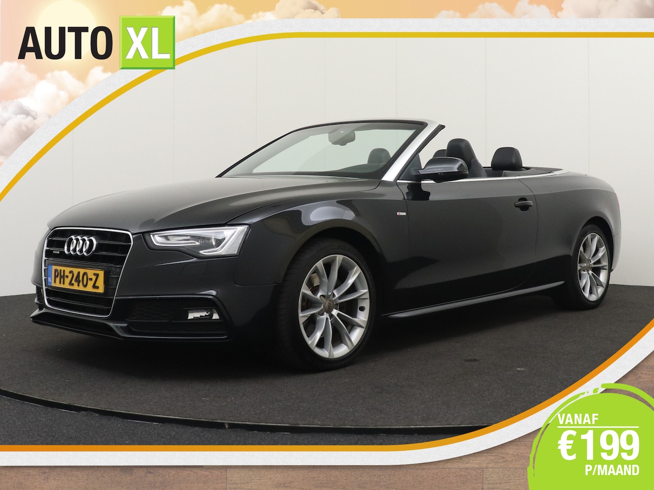 Audi A5 Cabriolet - 2.0 211 PK Aut. TFSI Quattro S-Line Leder/Sportstoelen Navi+ - AutoWereld.nl