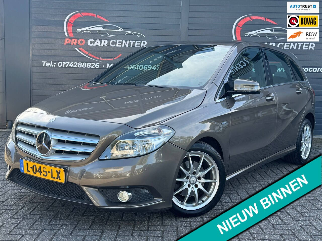 Mercedes-Benz B-klasse - 200 Ambition AUT | CRUISE | CLIMATE | STOEL.VER | LEER |PDC | EL.RAMEN | LMV | APK - AutoWereld.nl