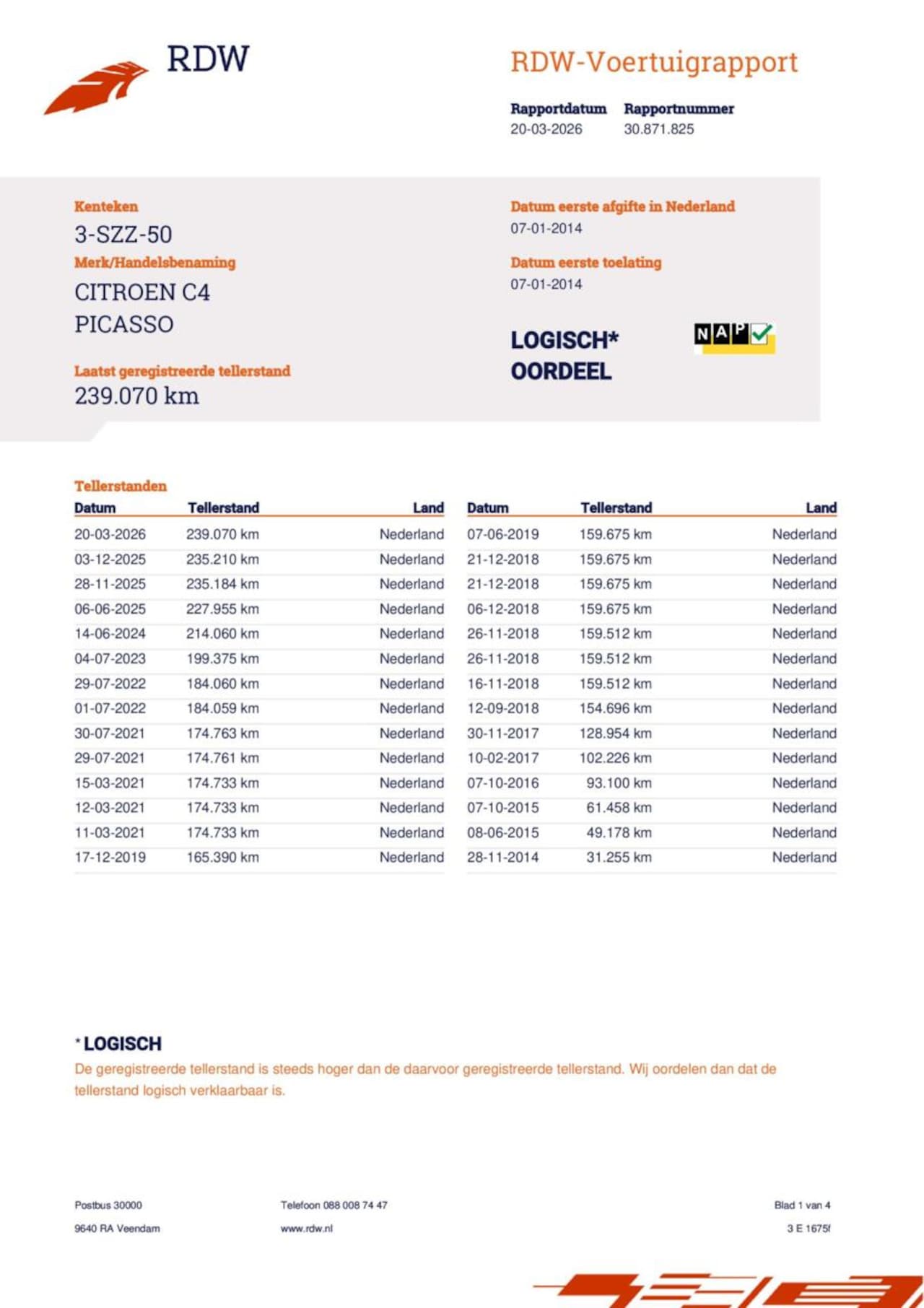 Citroën Grand C4 Picasso - 1.6 THP Business 7pers - APK - Navi - Camera - PDC - Trekhaak - NAP