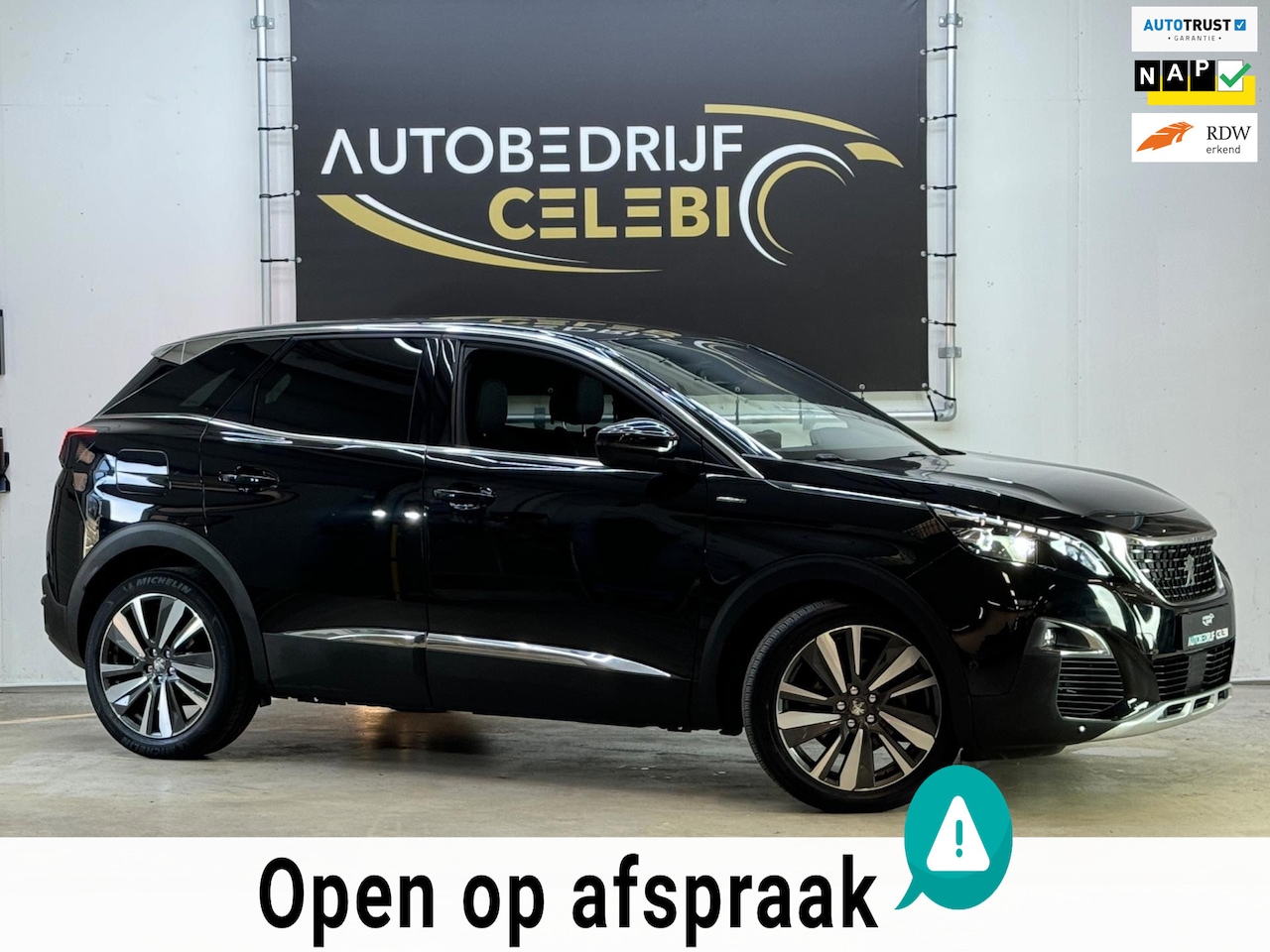 Peugeot 3008 - 1.2 PureTech GT Line 2016 ZWART DODEHOEK&RIJSTR - AutoWereld.nl