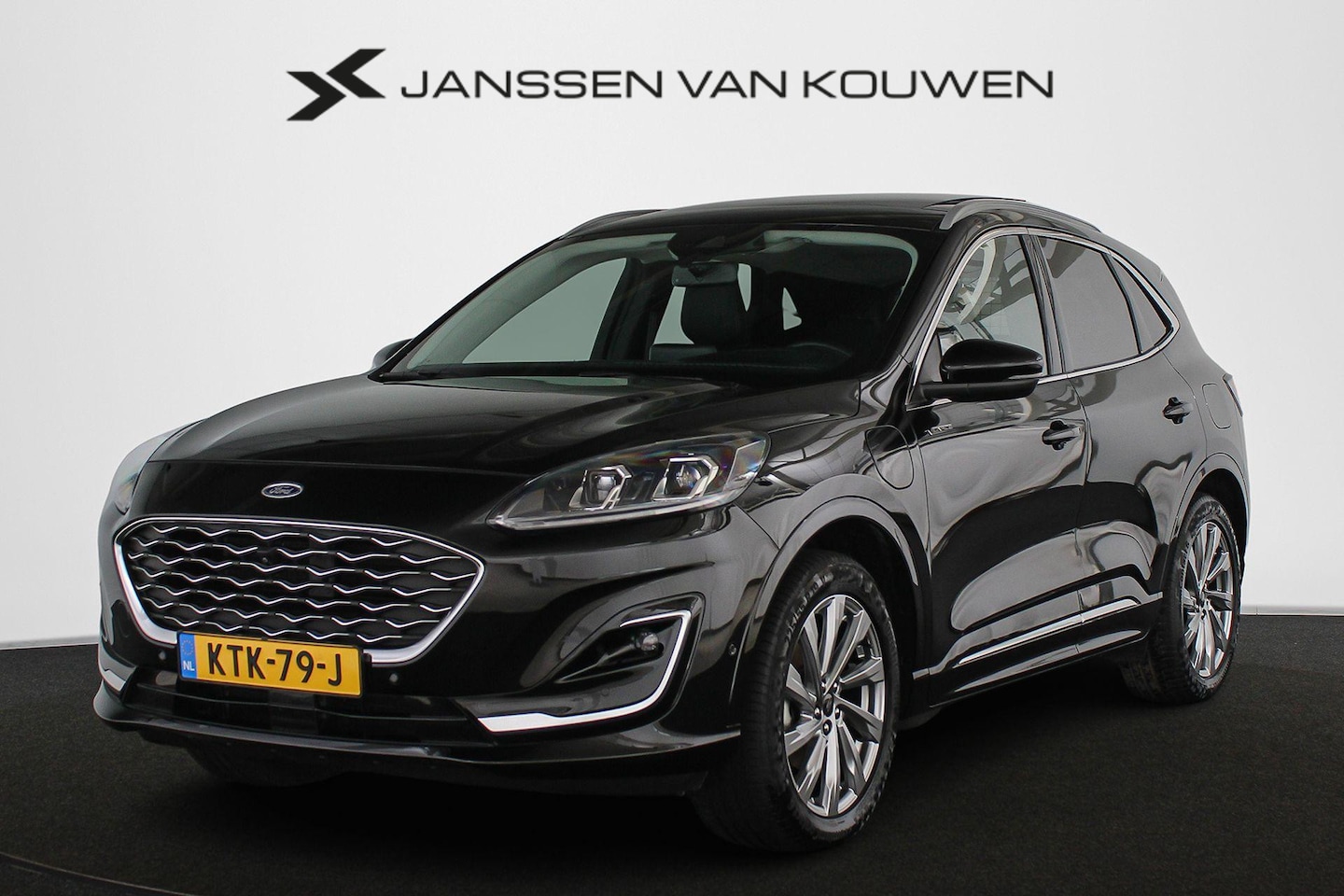 Ford Kuga - 2.5 PHEV Vignale Pano Leder Stuur-Stoelverwarming Head-Up Keyless - AutoWereld.nl