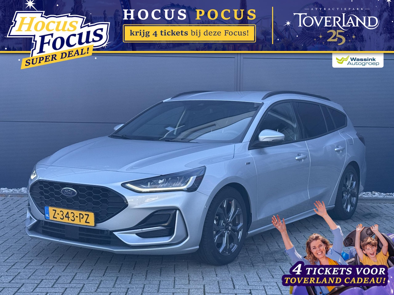 Ford Focus Wagon - 1.0 EcoBoost Hybrid ST Line Navigatie | Carplay | Camera | Climate Control |Stoelverwarmin - AutoWereld.nl