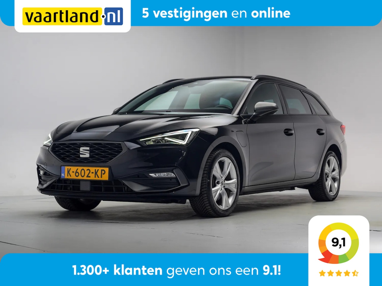 SEAT Leon - 1.4 TSI e-Hybrid PHEV FR Aut. [ Adapt.cruise Virtual Navi/Carplay ] - AutoWereld.nl