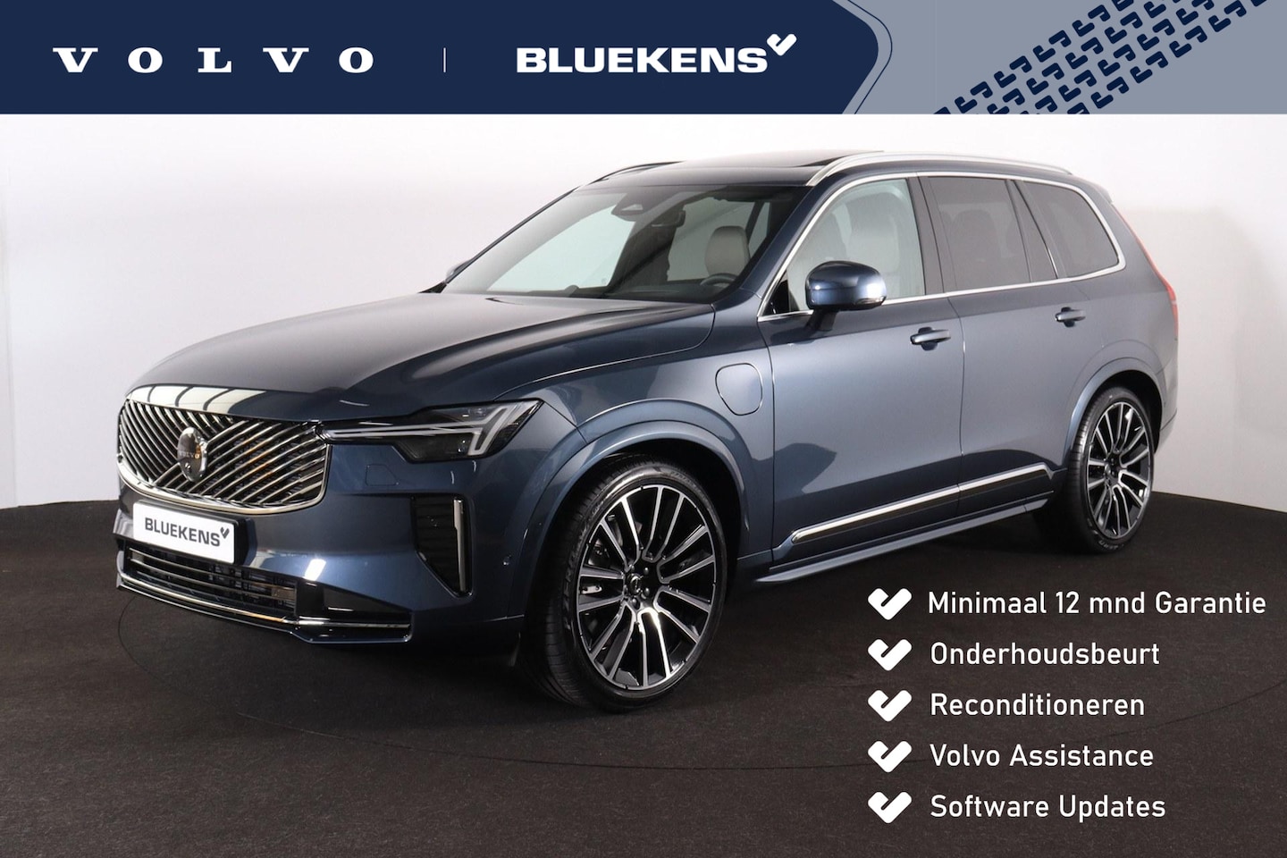 Volvo XC90 - T8 Recharge AWD Ultra Bright - Luchtvering - Panorama/schuifdak - IntelliSafe Assist & Sur - AutoWereld.nl