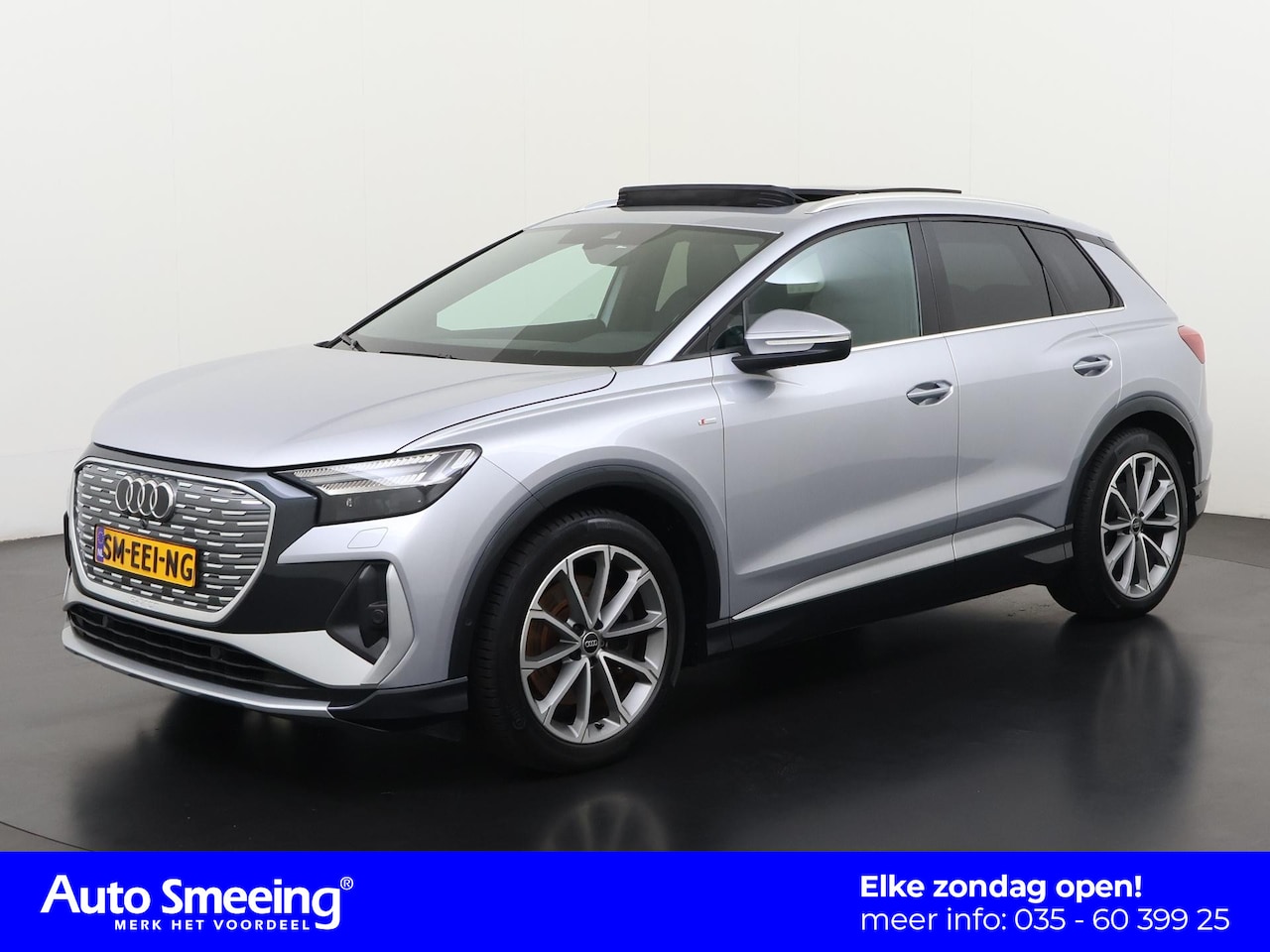 Audi Q4 e-tron - 40 S-Line 77 kWh | SOH 95% | Leder | Panoramadak | Zondag Open! - AutoWereld.nl