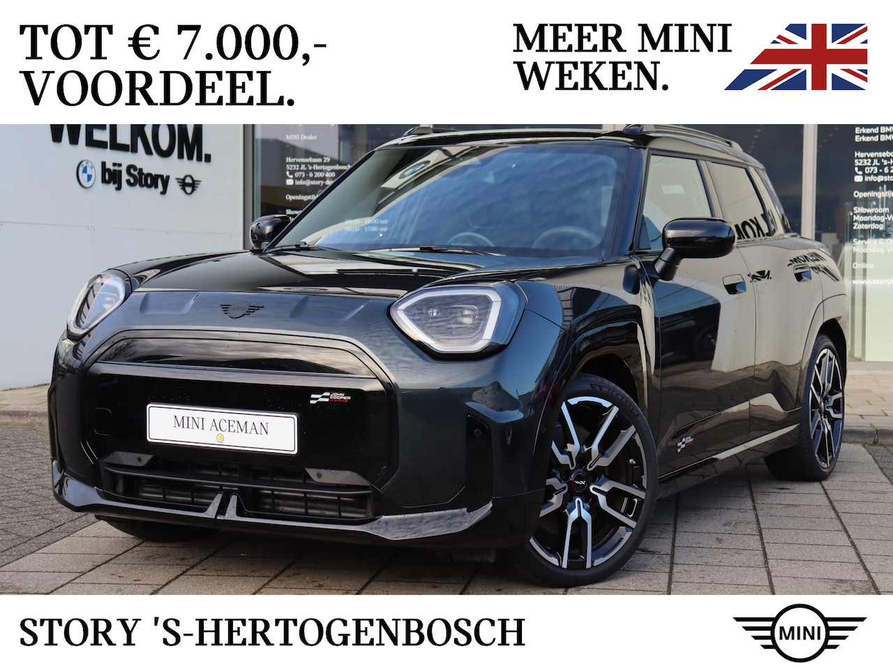 MINI Aceman - SE / John Cooper Works / Pakket M / 19" JCW Lap Spoke 2-tone - AutoWereld.nl
