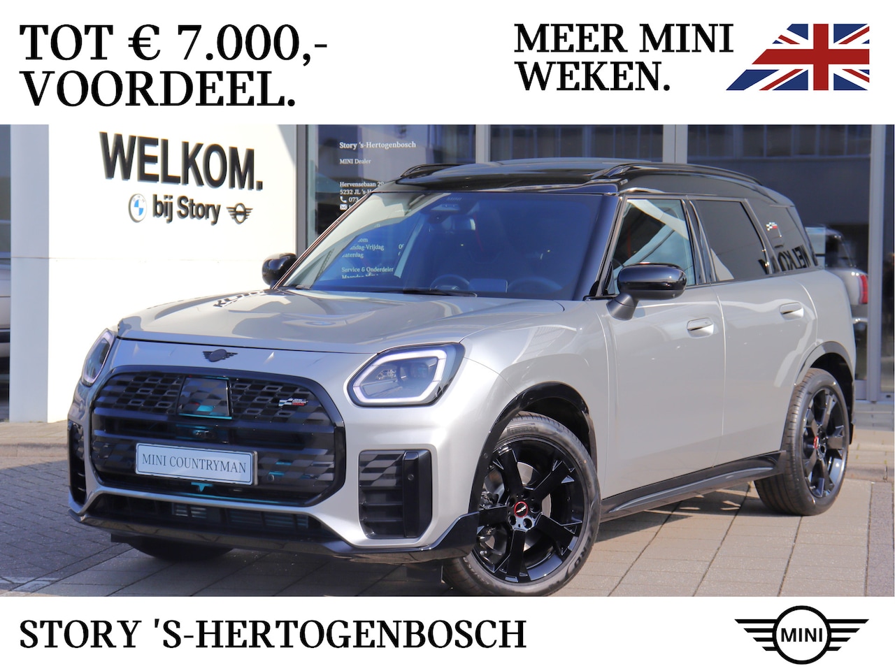 MINI Countryman - C Automaat / JCW / Pakket L / 19" John Cooper Works Runway Spoke black - AutoWereld.nl
