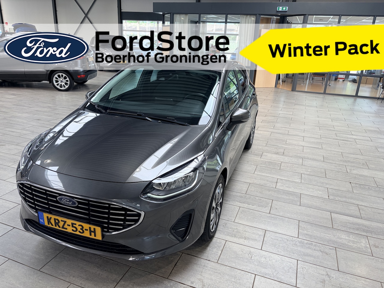 Ford Fiesta - EcoBoost 100pk Titanium | Winterpack | Cruise control | LED | Climate control | Parkeersen - AutoWereld.nl