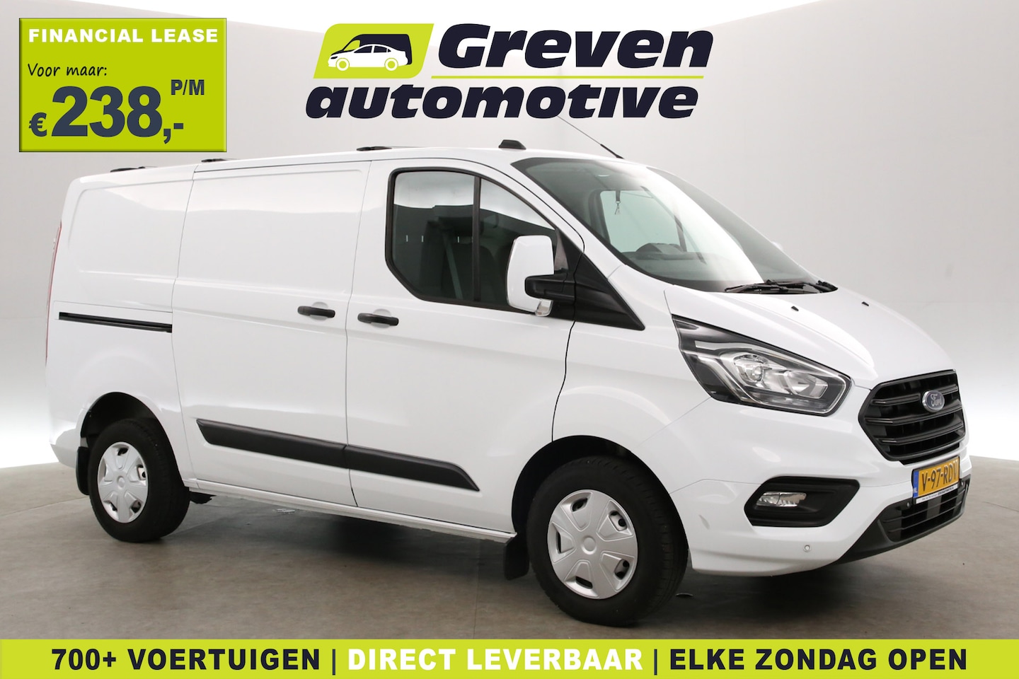 Ford Transit Custom - 2.0 TDCI L1H1 | Airco | Cruise | 3 Zits | Parkeersens. | Trekhaak | Stoelverwarming - AutoWereld.nl