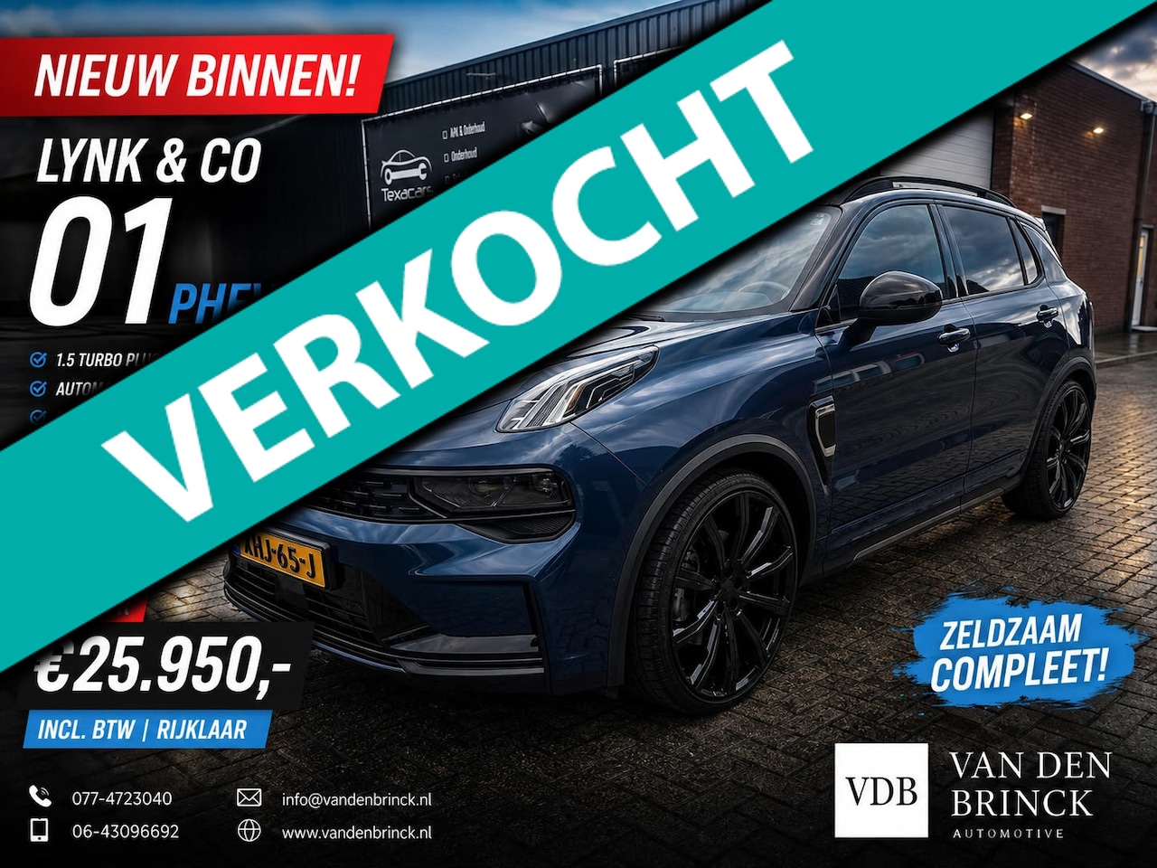 Lynk & Co 01 - 1.5 eibach en 22inch zeer dik - AutoWereld.nl