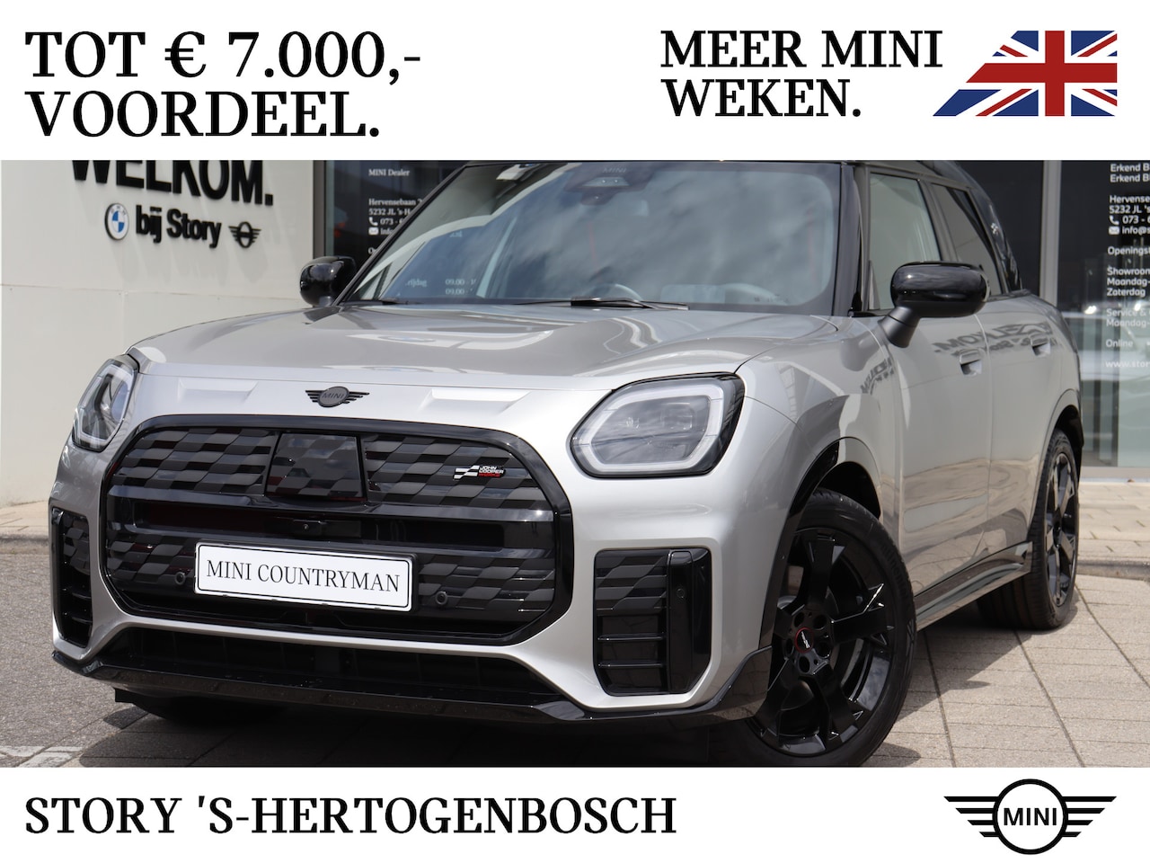 MINI Countryman - E / JCW / Pakket L / 19" John Cooper Works Runway Spoke black - AutoWereld.nl