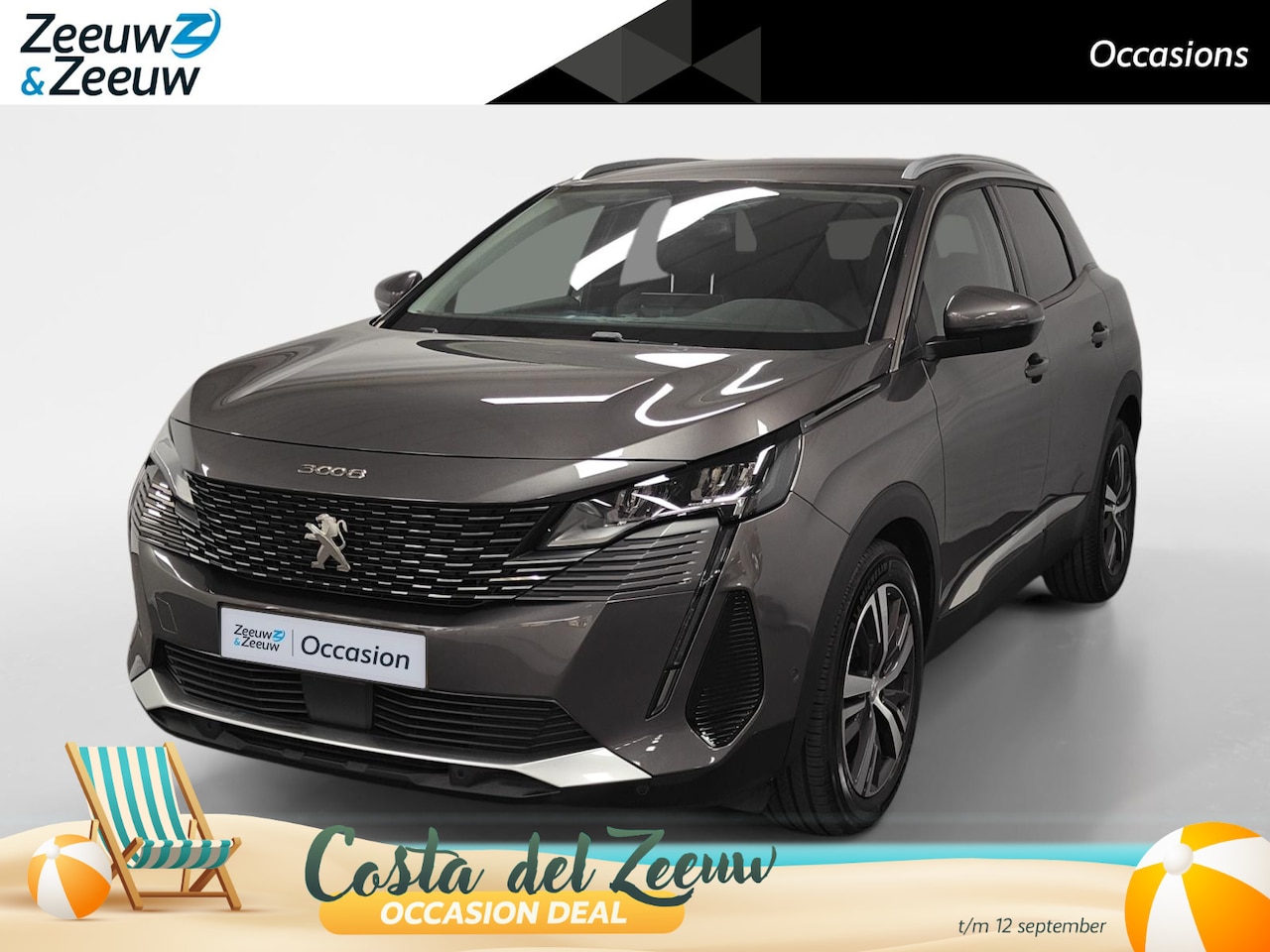 Peugeot 3008 - 1.2 PureTech Blue Lease Premium AUTOMAAT NAVI AIRCO CRUISE CONTROLE CAMERA APPLE CARPLAY A - AutoWereld.nl