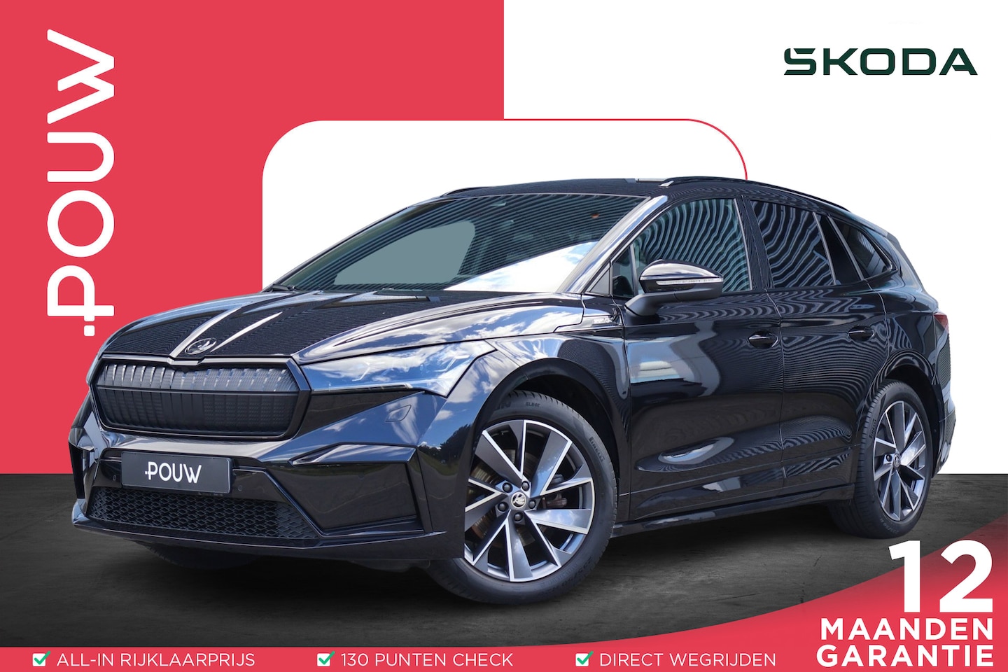 Skoda Enyaq iV - 60 180pk Sportline | SoH 95,2% | Keyless Entry | Navigatie | Stoelverwarming | Apple CarPl - AutoWereld.nl