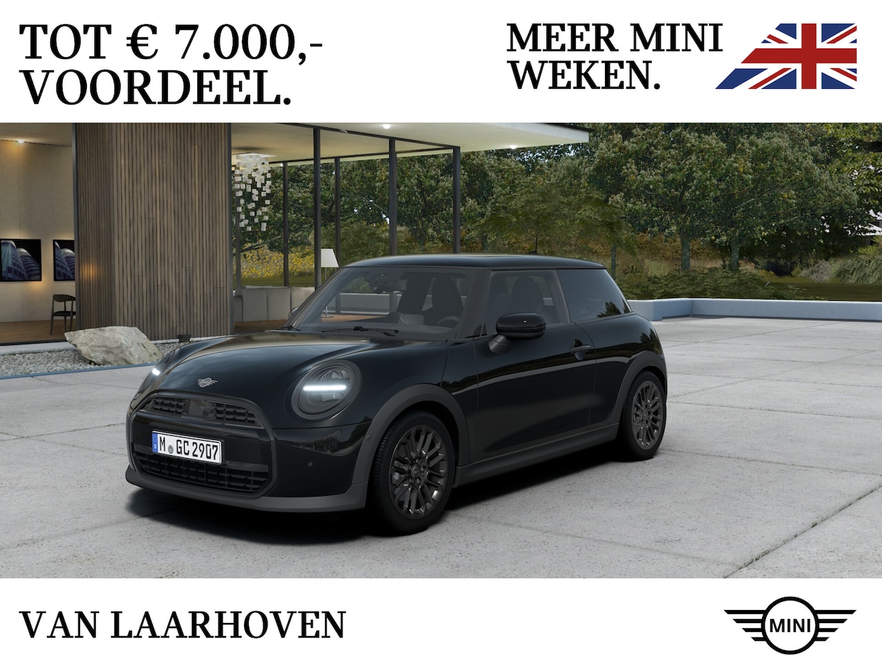 MINI 3-Deurs - Hatchback Cooper C Automaat / Blackyard / 17" U-Spoke grey - AutoWereld.nl