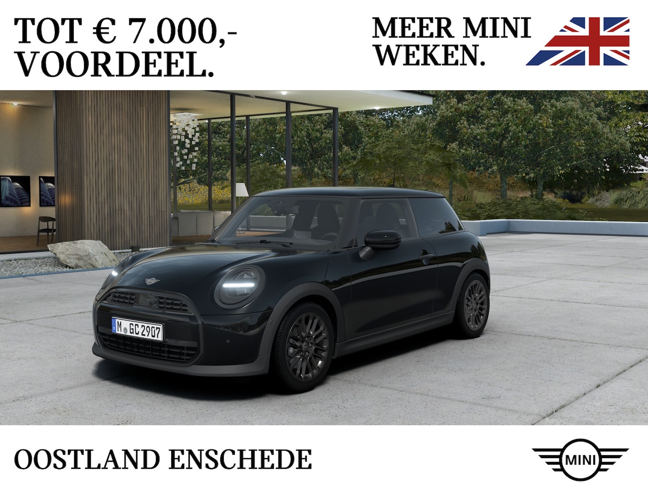 MINI 3-Deurs - Hatchback Cooper C Automaat / Blackyard / 17" U-Spoke grey - AutoWereld.nl