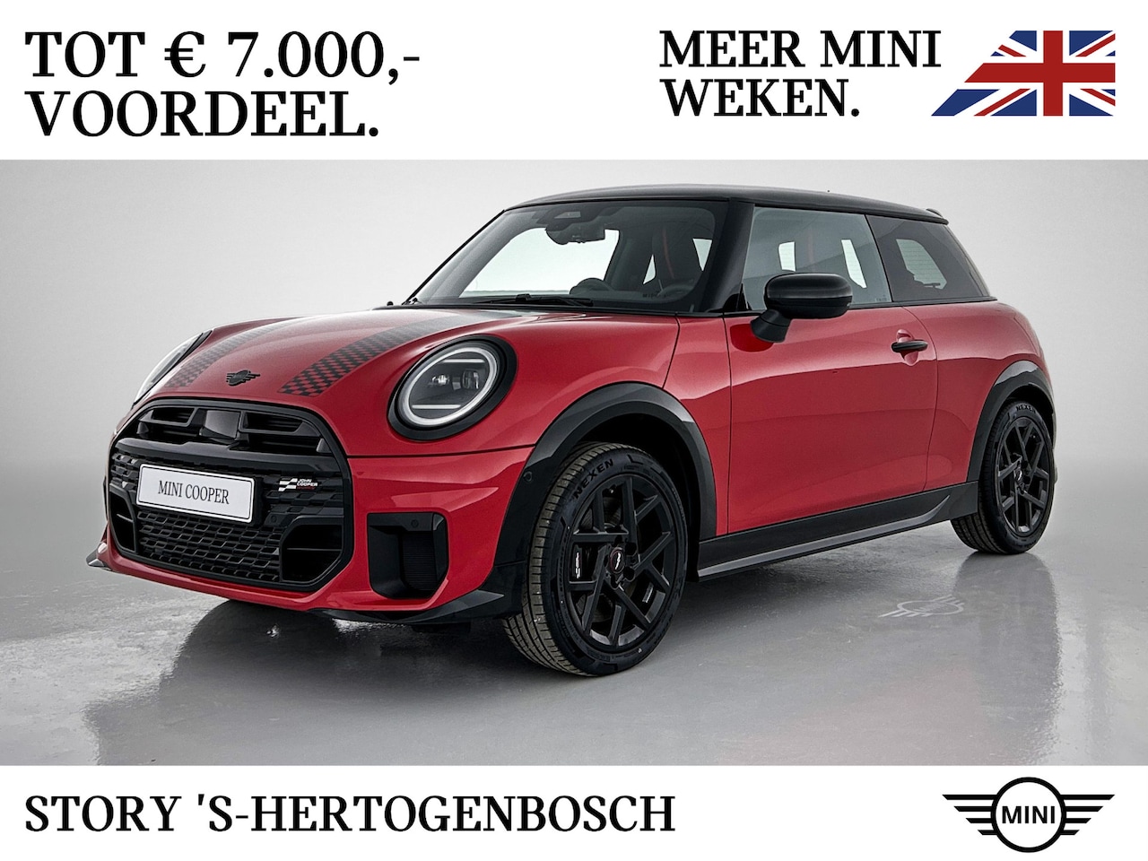 MINI 3-Deurs - Hatchback Cooper S / John Cooper Works / Pakket M / 17" JCW Sprint Spoke black - AutoWereld.nl