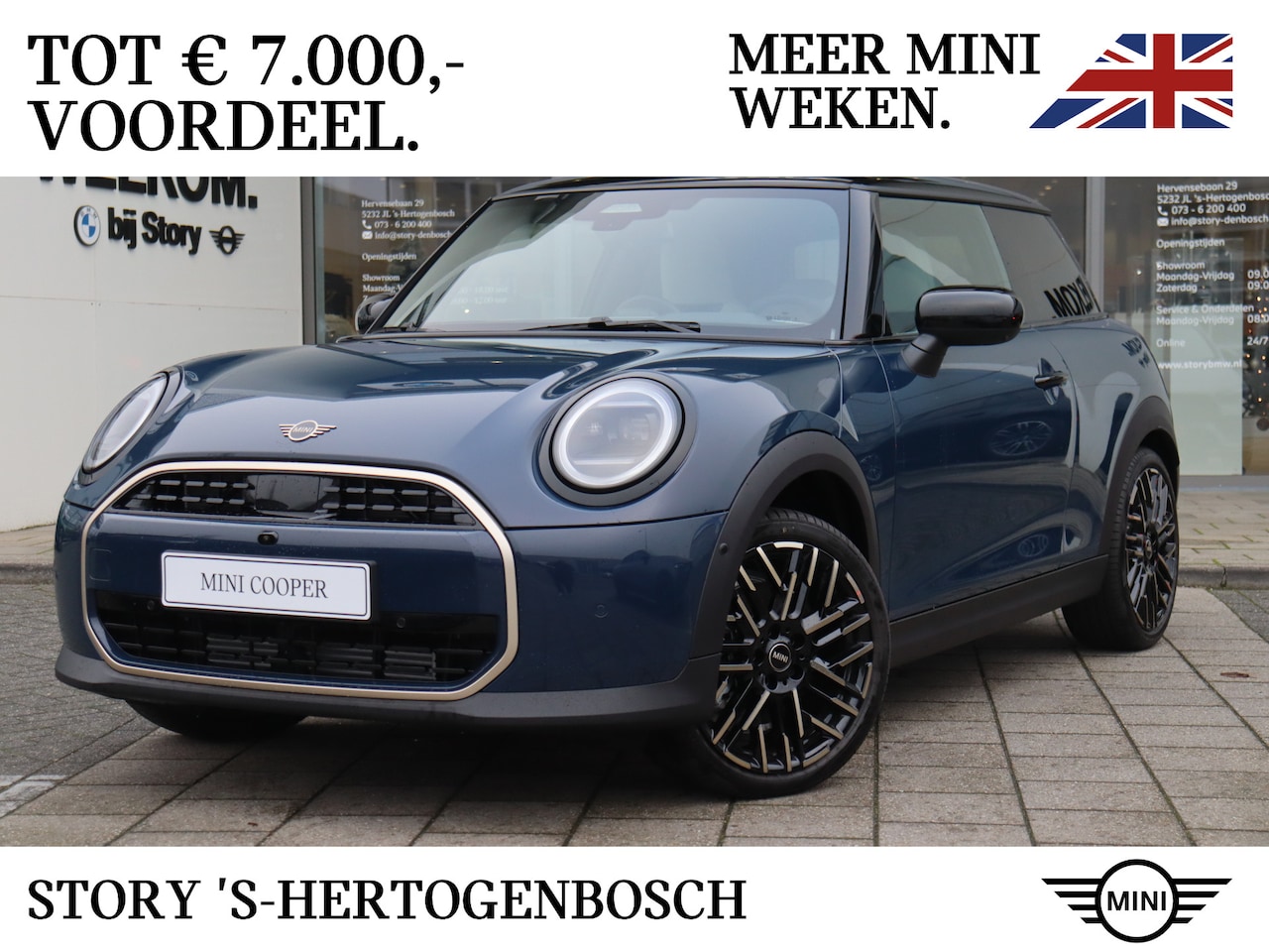 MINI 3-Deurs - Hatchback Cooper C Automaat / Favoured Trim / Pakket L / 18 inch Night Flash Spoke 2-tone - AutoWereld.nl