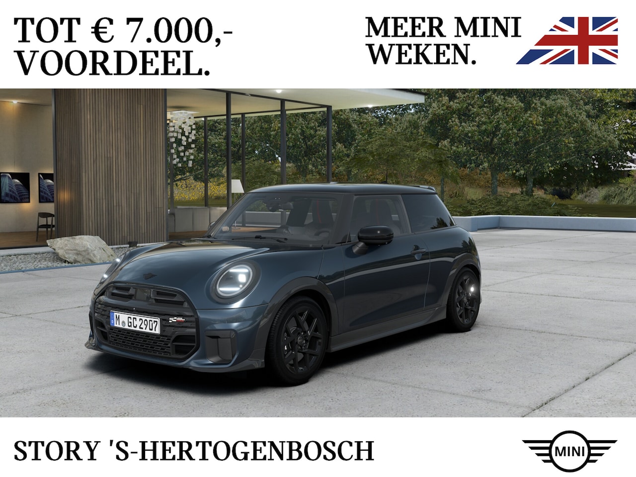 MINI 3-Deurs - Hatchback Cooper C / John Cooper Works / Pakket XL / 17" JCW Sprint Spoke black - AutoWereld.nl