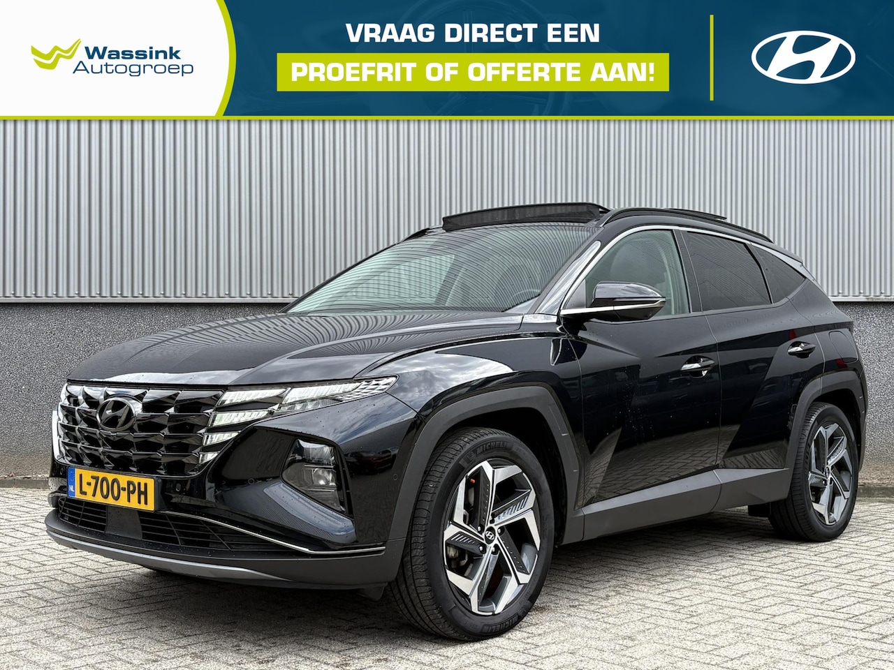 Hyundai Tucson - 1.6 T-GDI PHEV Premium Sky 4WD | Schuif-/Kantel Dak | 360° Camera | Lederen Bekleding | El - AutoWereld.nl