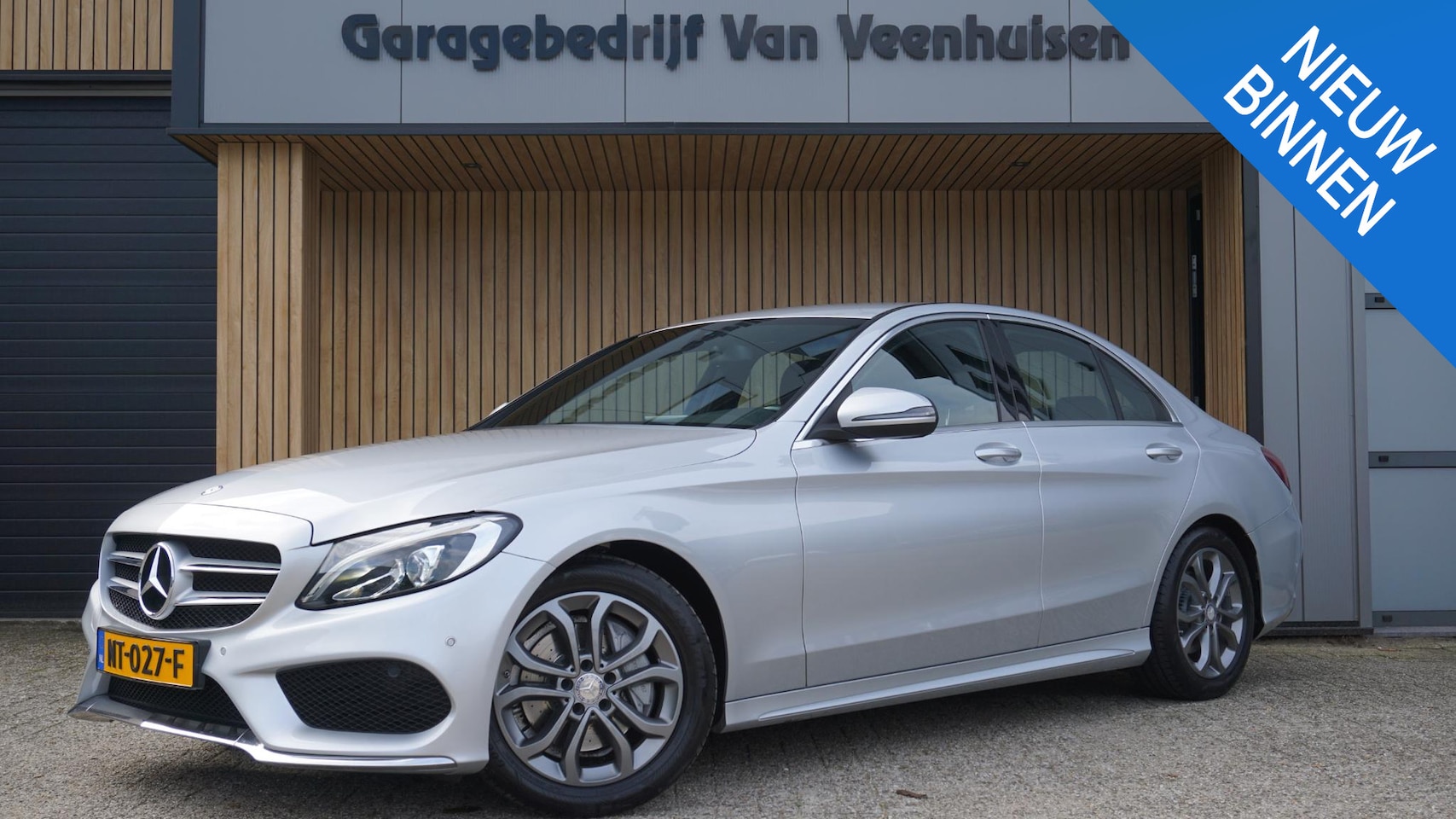 Mercedes-Benz C-klasse - 180 156pk Business Solution AMG-Styling Vol-Leder LED App-Connect 17inch LM Trekhaak A-Cam - AutoWereld.nl