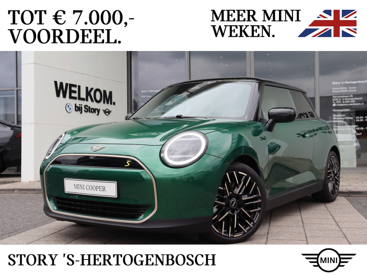 MINI Electric - Hatchback Cooper SE / Favoured / Pakket M / 18" Night Flash Spoke 2-tone - AutoWereld.nl