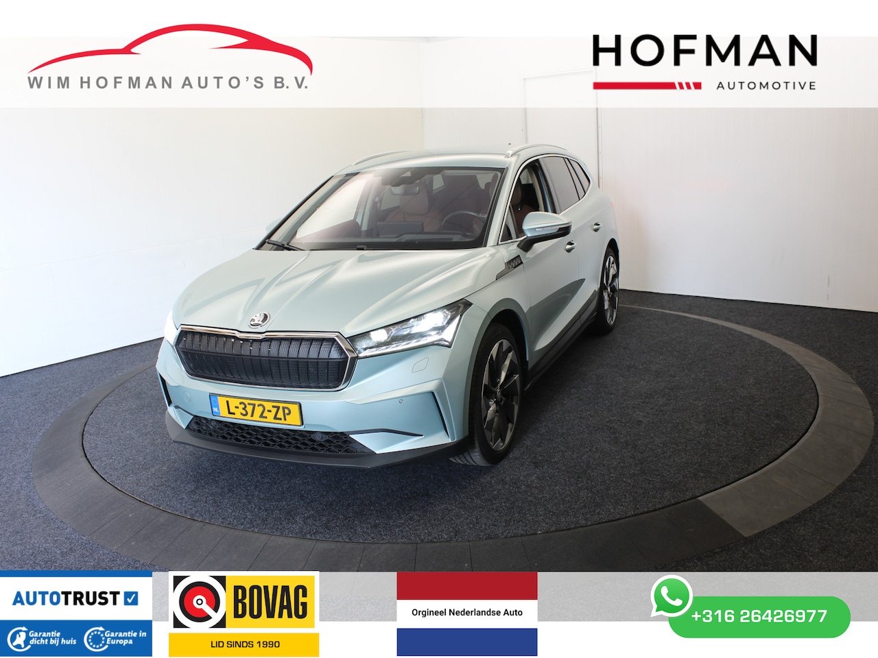 Skoda Enyaq iV - 80 Sport Comfort Plus 360 Cam Vol Leder El aKlep+Trekh+Stoel+Memseats Dhoek - AutoWereld.nl