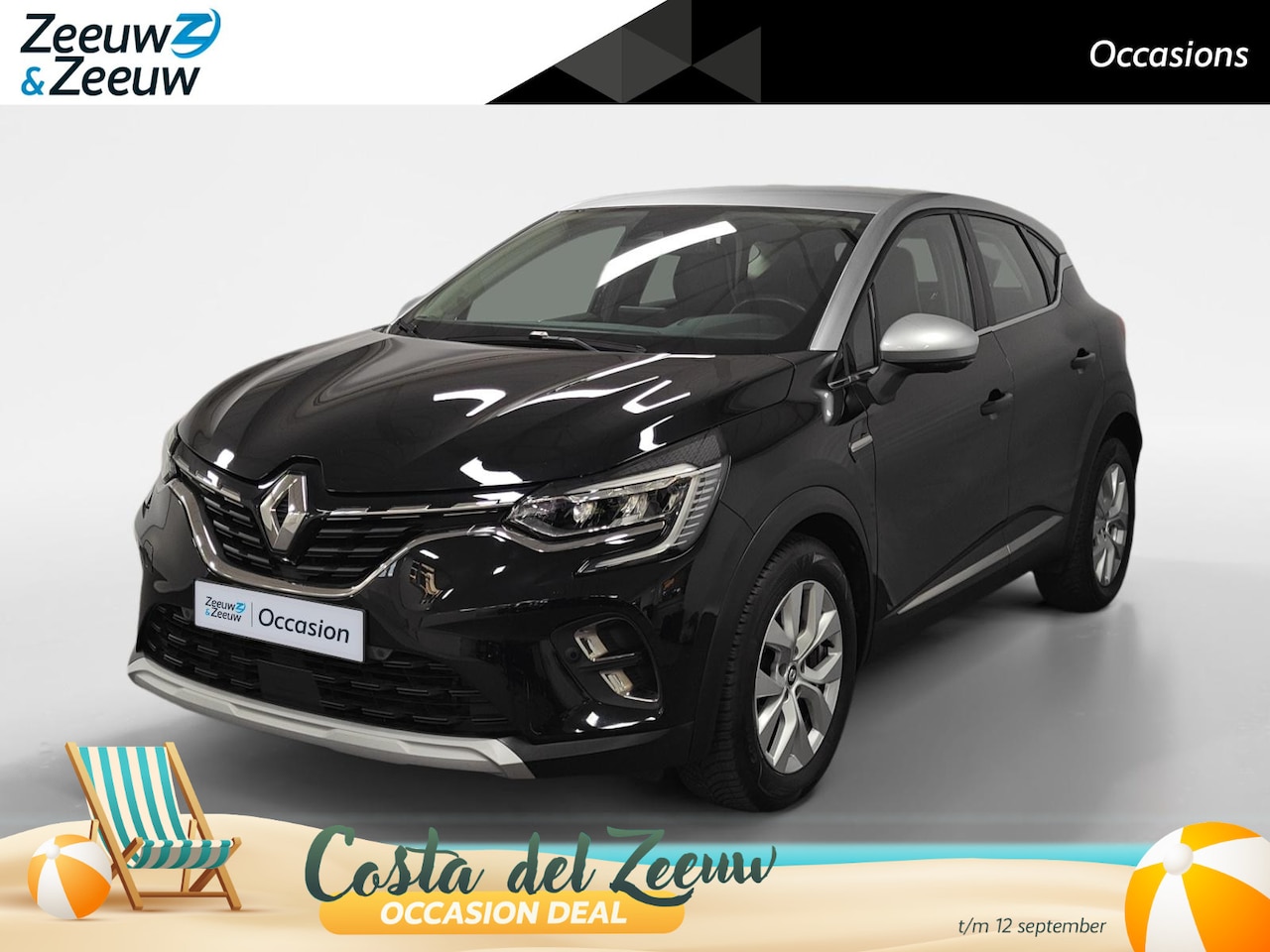 Renault Captur - 1.3 TCe 140 Intens AUTOMAAT NAVI AIRCO 360 CAMERA CRUISE CONTROLE STOELVERWARMING APPLE CA - AutoWereld.nl