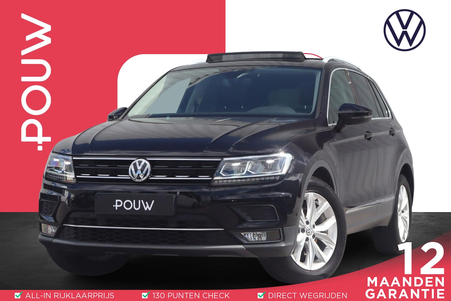 Volkswagen Tiguan - 1.5 TSI ACT 150pk Highline | Adaptive Cruise | Panoramadak | Voorstoelen Verwarmd | Parkee - AutoWereld.nl