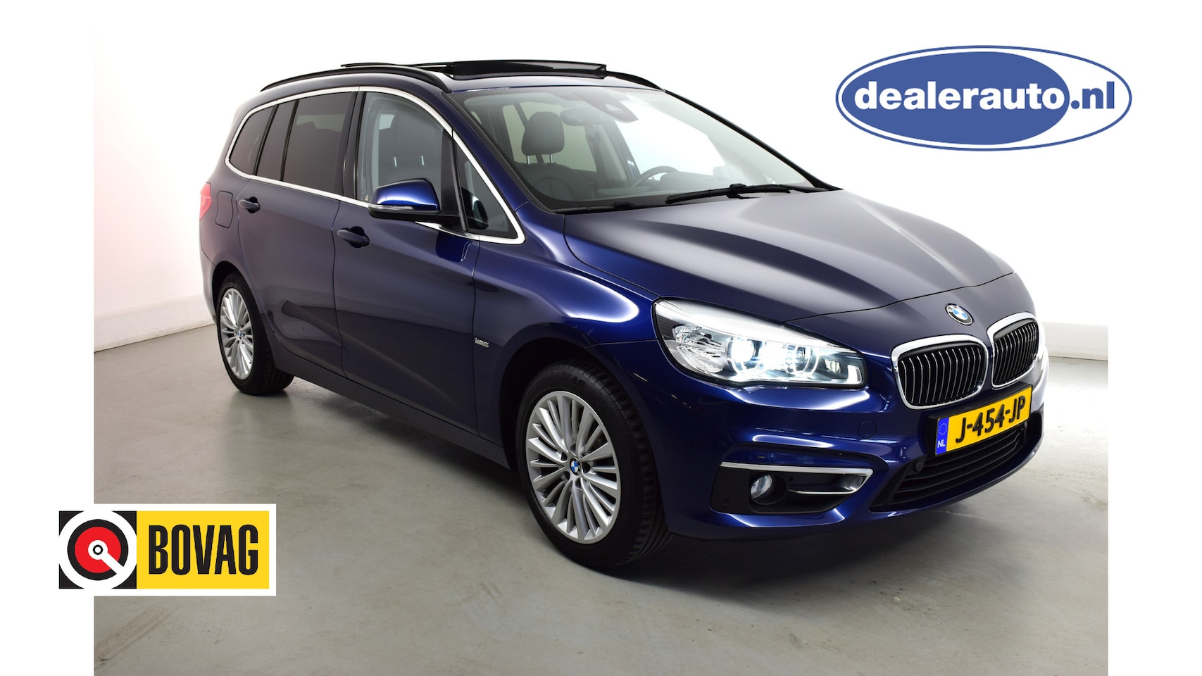 BMW 2-serie Gran Tourer - 218i High Executive 7p-LEDER-CAMERA-PANO Harman Kardon-HUD, Zonne/schuifdak-Trekhaak-Priva - AutoWereld.nl