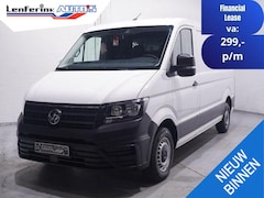 Volkswagen Crafter - 2.0 TDI 140 pk L3H2 Lang / Laag Airco, Navi Airco, Deuren met Ramen, DAB+, PDC V+A, 3-Zits