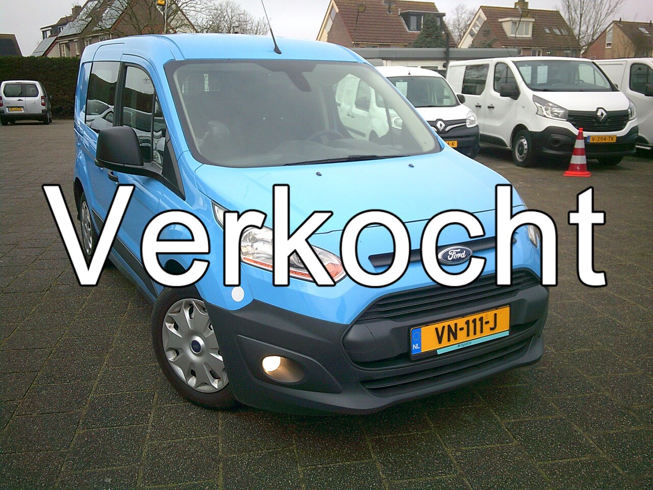Ford Transit Connect - 1.6 TDCI L1 Trend VOORZIEN VAN AIRCO+TREKHAAK+ 3 ZITTER !! - AutoWereld.nl