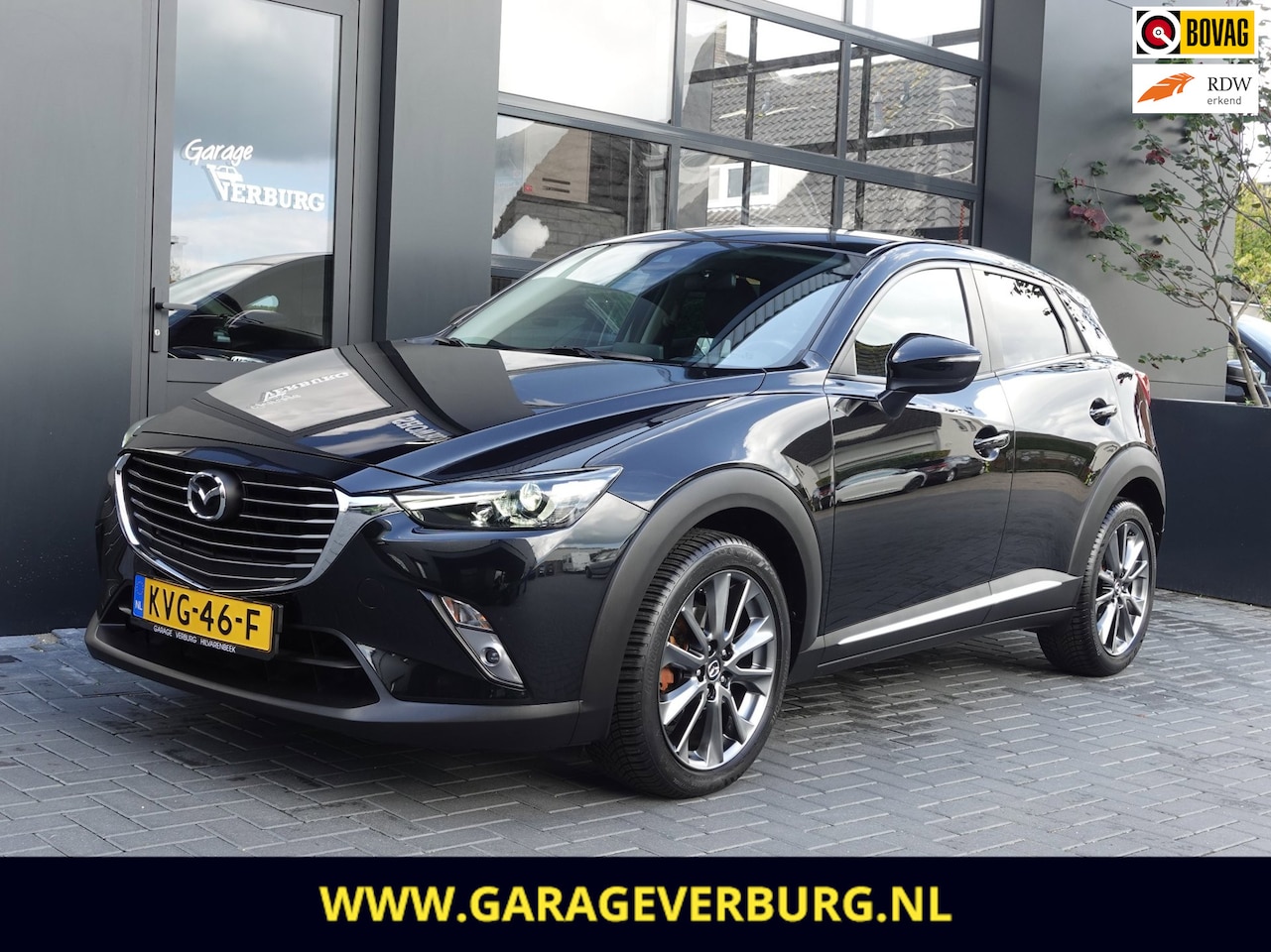 Mazda CX-3 - 2.0 SkyActiv-G 120 Kizoku (Navi,Camera,Cruise,PDC,HUD,LuxeLeder,Keyless,Stoelverwarming) - AutoWereld.nl