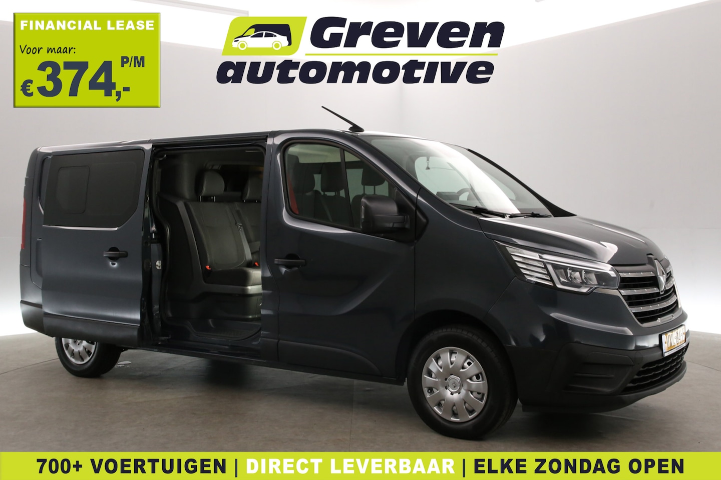Renault Trafic - 2.0 dCi T29 L2H1 | DC | 6 Zits | Airco | Cruise | Carplay | Trekhaak | Parkeersens. - AutoWereld.nl