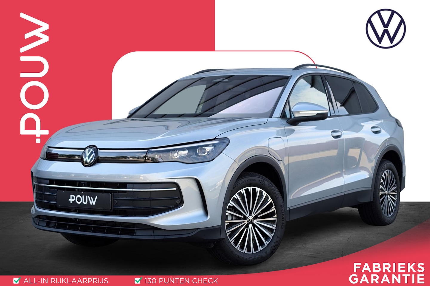 Volkswagen Tiguan - 1.5 eHybrid 204pk Life Edition | SoH 100% | Trekhaak | Adaptive Cruise | LED Matrix - AutoWereld.nl