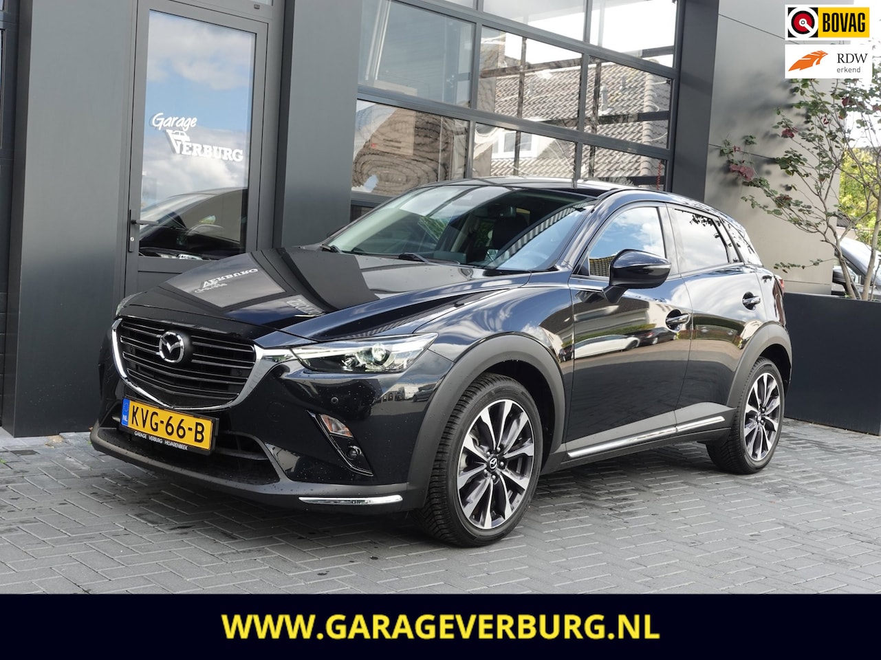 Mazda CX-3 - 2.0 SkyActiv-G 120 GT-M Automaat (Navi,Camera,Cruise,PDC,1/2Leer,Keyless,HUD,Stoel+stuurve - AutoWereld.nl