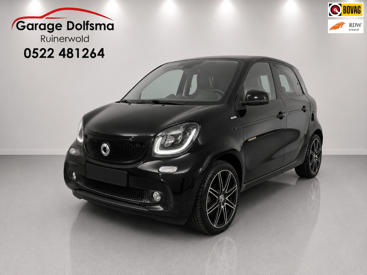 Smart Fortwo - 1.0 Turbo Prime-Brabus-Pano-Leer-Clima-Navi-Stoelverw- - AutoWereld.nl