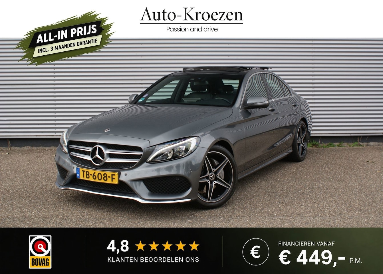 Mercedes-Benz C-klasse - 180 Sport Edition ///AMG Pakket | Pano | 360 Camera | Org NL | - AutoWereld.nl