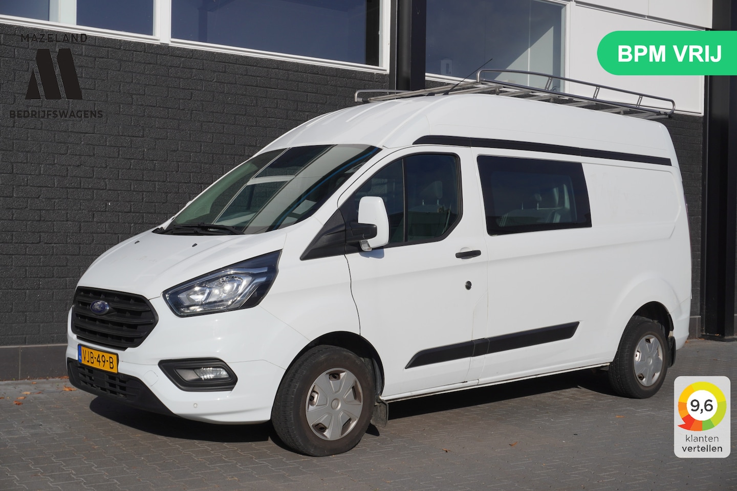 Ford Transit Custom - 2.0 TDCI Dubbel Cabine L2H2 EURO 6 - Airco - Cruise - PDC - €19.900,- Excl. - AutoWereld.nl
