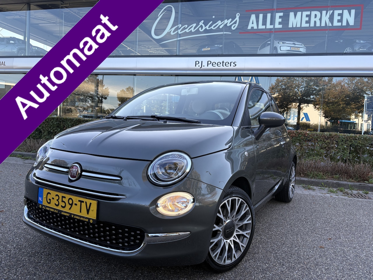 Fiat 500 - 1.2 Lounge Automaat - Airco - Apple carplay - Navigatie - Cruise control - Bluetooth - Lic - AutoWereld.nl