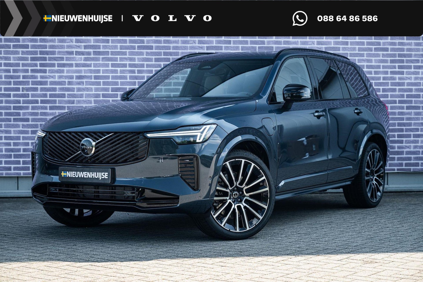 Volvo XC90 - 2.0 T8 Plug-in hybrid AWD Ultra Black Ed. Exec. | Gratis trekhaak | Adaptieve Cruise Contr - AutoWereld.nl