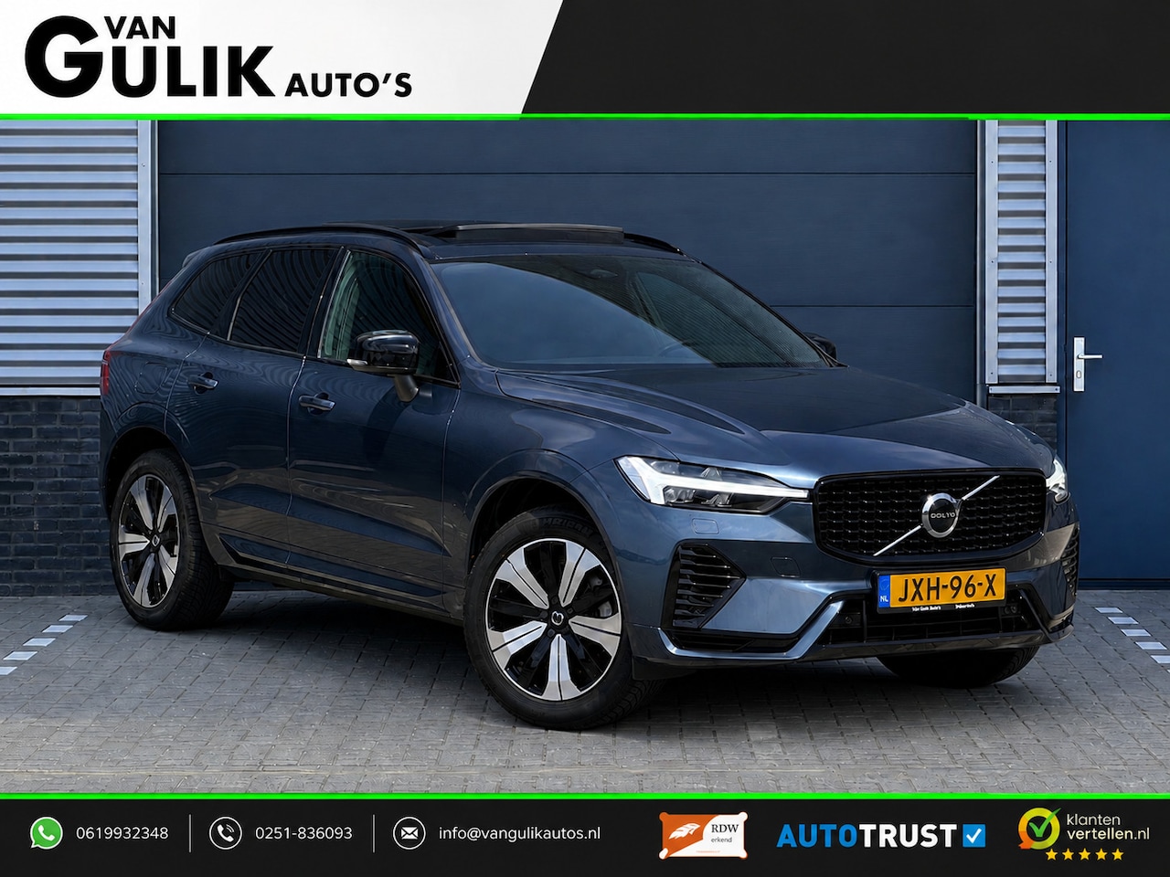 Volvo XC60 - 2.0 T6 PHEV AWD Ultra Black Edition | Panorama | Trekhaak | Carplay | Leder | - AutoWereld.nl