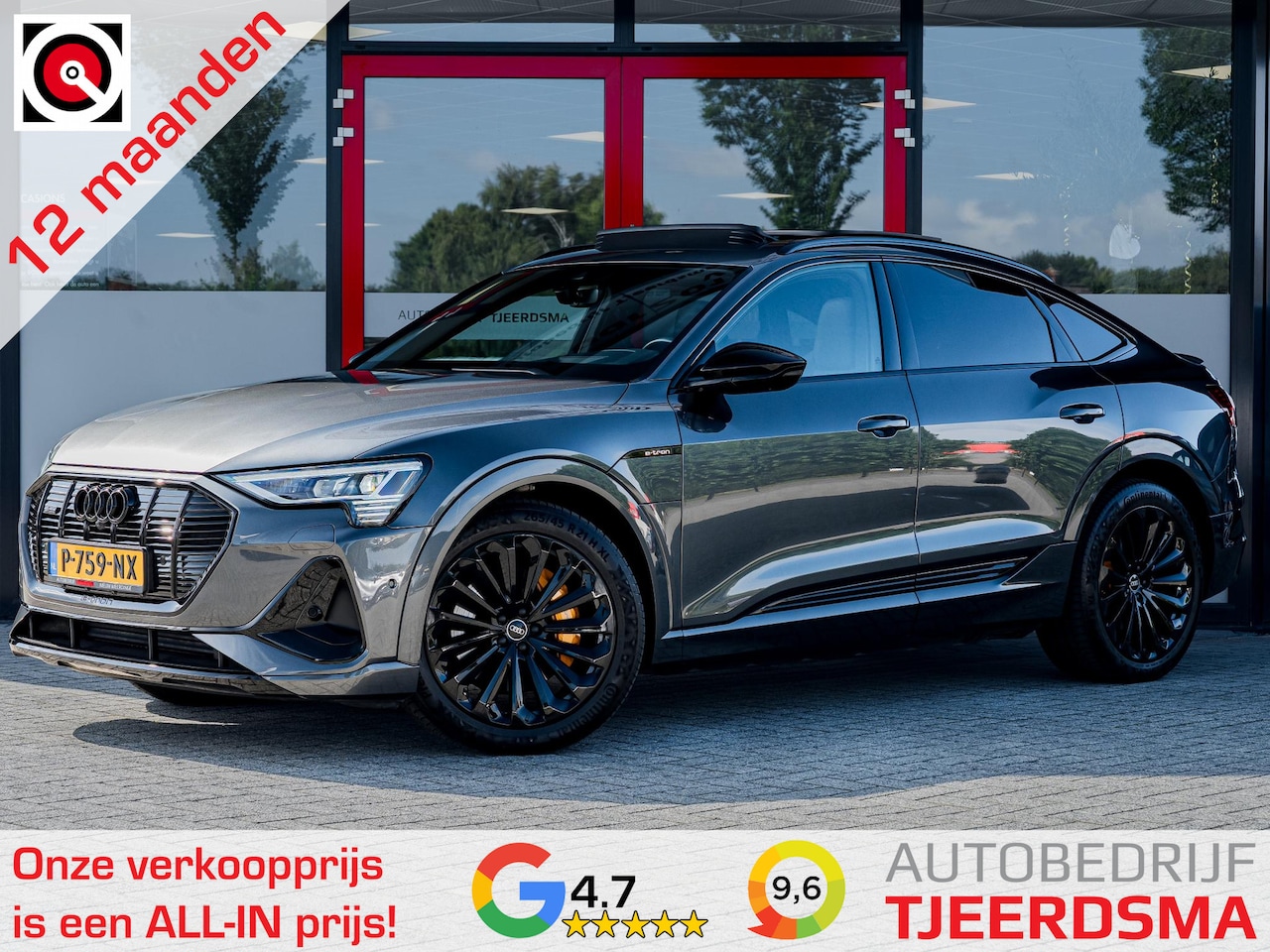 Audi e-tron Sportback - 55 quattro S edition 95 kWh | Trekhaak | S-Line | Luchtvering | Panoramadak | Luxe Lederen - AutoWereld.nl