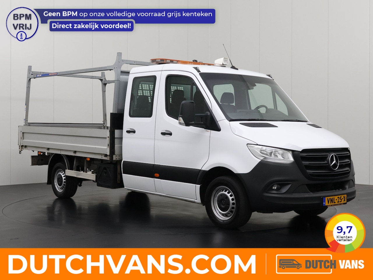 Mercedes-Benz Sprinter - 314CDI Open Laadbak Dubbele Cabine | 7-Persoons | Airco | - AutoWereld.nl