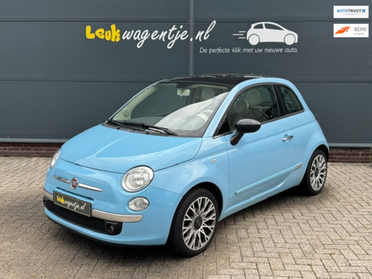 Fiat 500 - 1.2 Cult *leer *climate *dig. display *p-sensor *16" - AutoWereld.nl