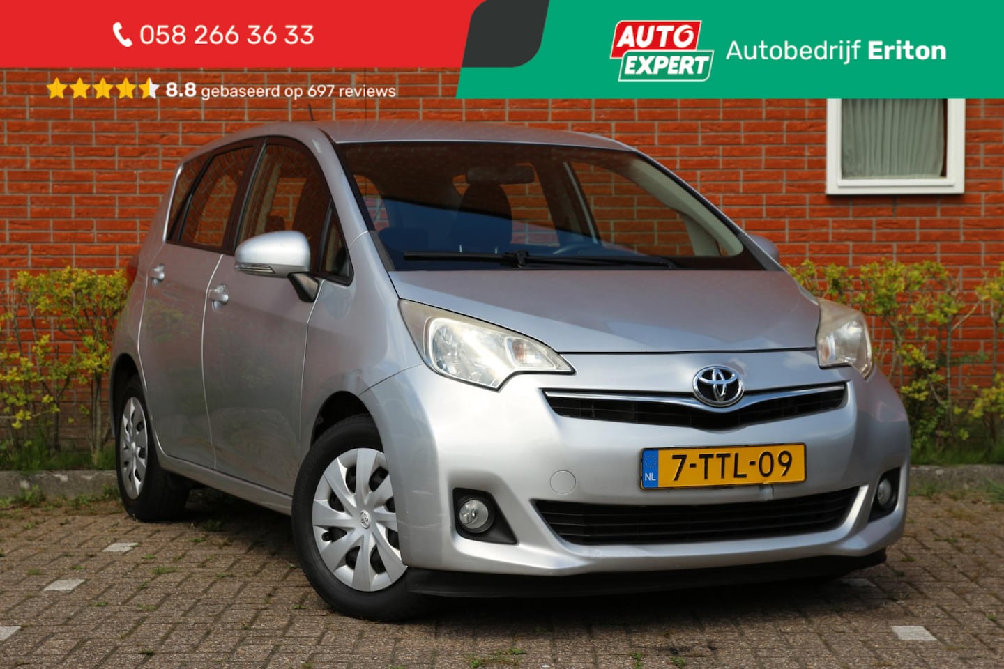 Toyota Verso S - 1.3 VVT-i 100pk Aspiration | 5 deuren | Airco | Navigatie | Achteruitrijcamera | Parkeerse - AutoWereld.nl