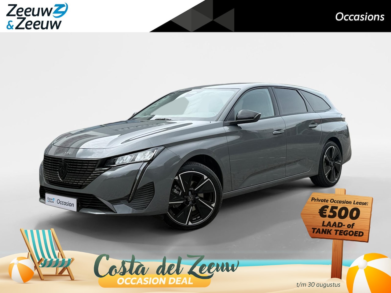 Peugeot e-308 SW - Allure EV 54 kWh | 99% SOH | WLTP 410 KM | Fabrieksgarantie! |Dodehoek detectie | Achterui - AutoWereld.nl