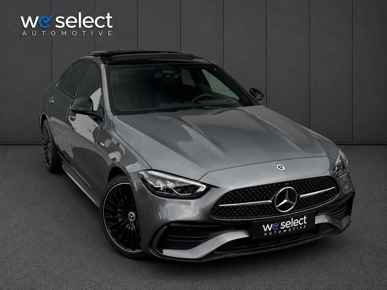 Mercedes-Benz C-klasse - 300 e star Edition AMG Line Plus Pano l Ambient+ l Electrische stoelen - AutoWereld.nl